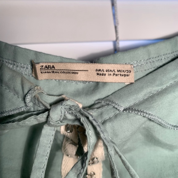 zara green crop top corset - Picture 3 of 4